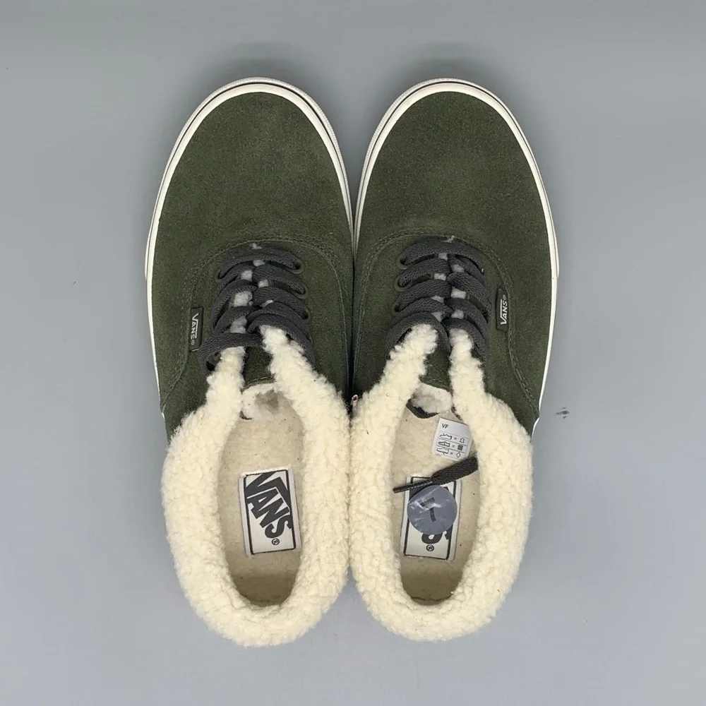Vans Sherpa Suede Green Skate Shoes‎ 508357 Women’s Sz 8.5 / Men’s 7